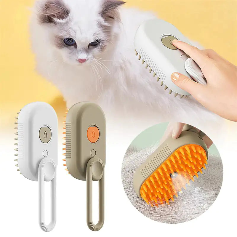 Cat and Dog Steamy Brush 3 In 1 Electric Spray Cat Hair Brushes For Massage Pet Grooming Comb Hair Removal Combs Pet Products (Deactivated as recommended by ZCT)