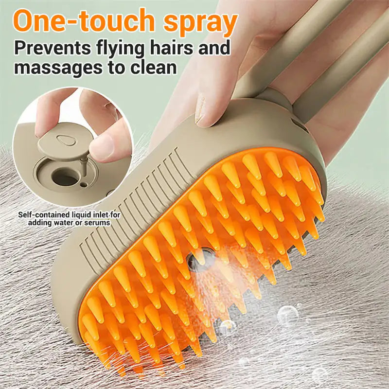 Cat and Dog Steamy Brush 3 In 1 Electric Spray Cat Hair Brushes For Massage Pet Grooming Comb Hair Removal Combs Pet Products (Deactivated as recommended by ZCT)