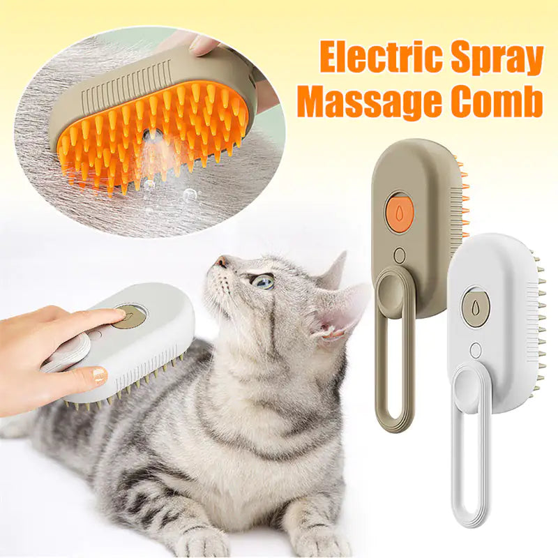 Cat and Dog Steamy Brush 3 In 1 Electric Spray Cat Hair Brushes For Massage Pet Grooming Comb Hair Removal Combs Pet Products (Deactivated as recommended by ZCT)