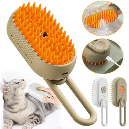 Cat and Dog Steamy Brush 3 In 1 Electric Spray Cat Hair Brushes For Massage Pet Grooming Comb Hair Removal Combs Pet Products (Deactivated as recommended by ZCT)