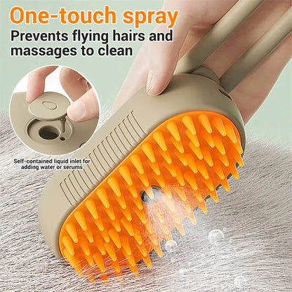 Cat and Dog Steamy Brush 3 In 1 Electric Spray Cat Hair Brushes For Massage Pet Grooming Comb Hair Removal Combs Pet Products (Deactivated as recommended by ZCT)