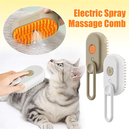 Cat and Dog Steamy Brush 3 In 1 Electric Spray Cat Hair Brushes For Massage Pet Grooming Comb Hair Removal Combs Pet Products (Deactivated as recommended by ZCT)