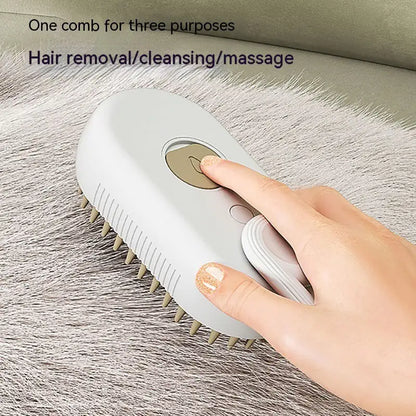 Cat and Dog Steamy Brush 3 In 1 Electric Spray Cat Hair Brushes For Massage Pet Grooming Comb Hair Removal Combs Pet Products (Deactivated as recommended by ZCT)
